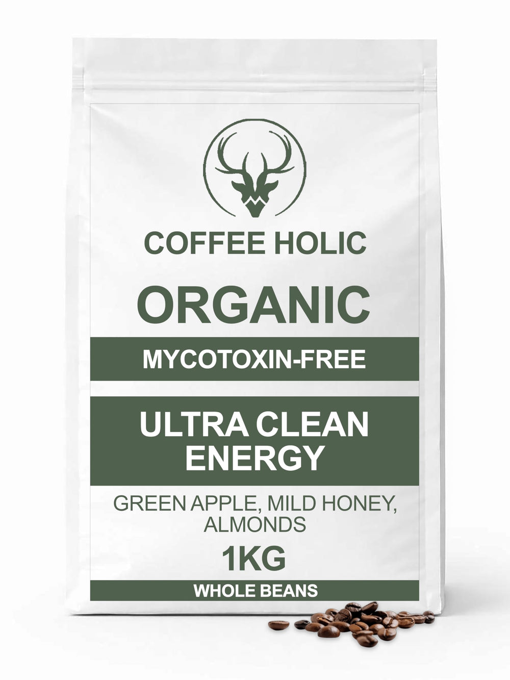Coffeeholic Ultra Clean Coffee Beans 1kg | Medium Roast