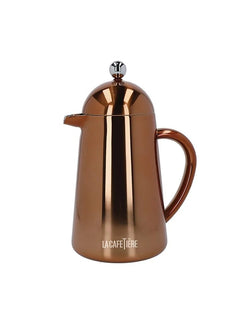 Coffeeholic Cafetière 8-Cup | Double Walled Copper