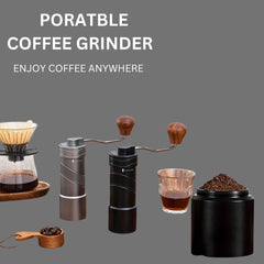 Coffeeholic Manual Burr Coffee Grinder | Stainless Steel
