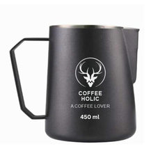 Coffeeholic Travel Mug 450ml | Black Stainless Steel
