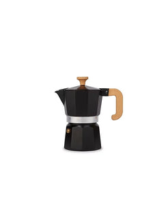 Coffeeholic Cafetière 3-Cup | Venice Aluminium Black