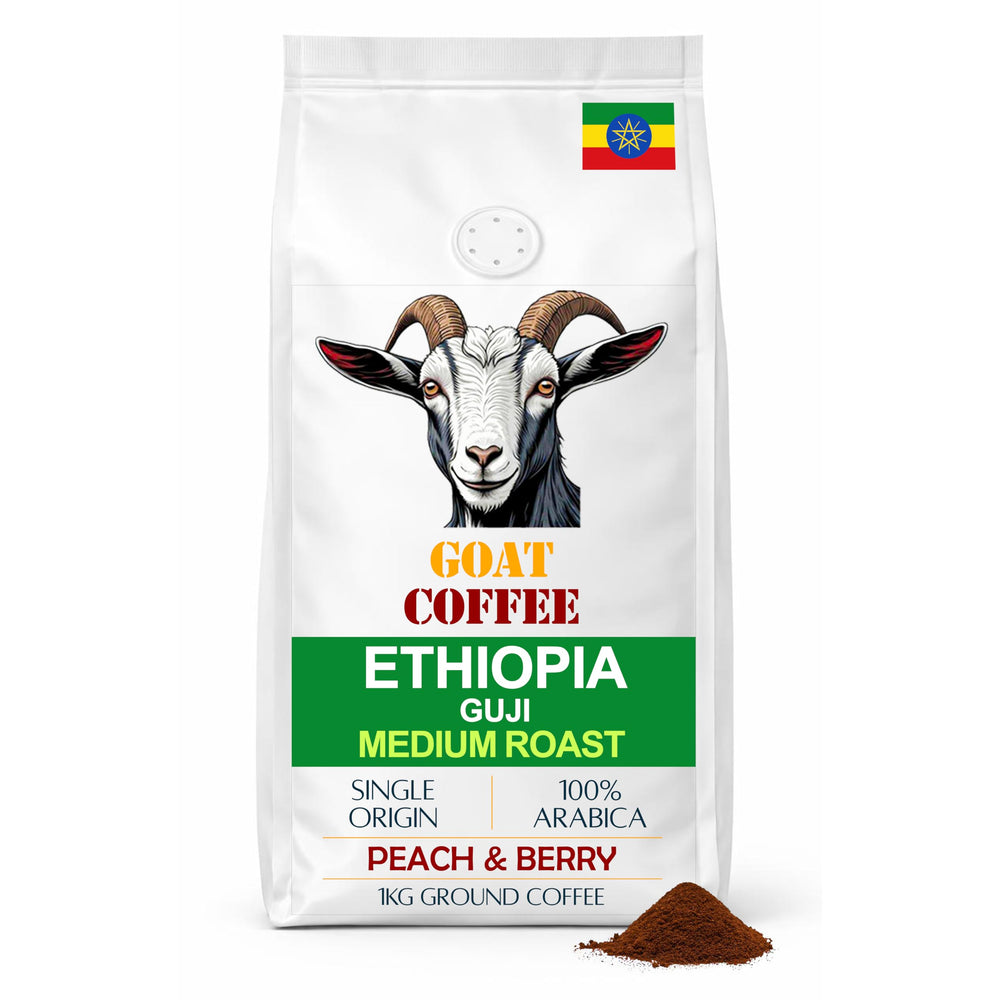 Goat Coffee Ethiopia Guji Ground Coffee 1kg | Medium Roast