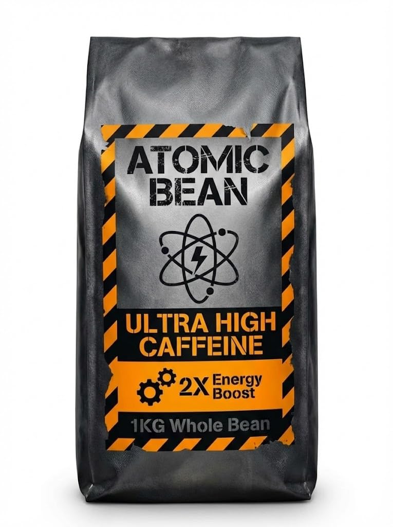 Atomic Bean Ultra High Caffeine Coffee Beans 1kg | Dark Roast