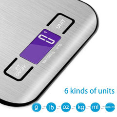 Coffeeholic Digital Kitchen Scales 5kg | Stainless Steel, 0.1g Precision