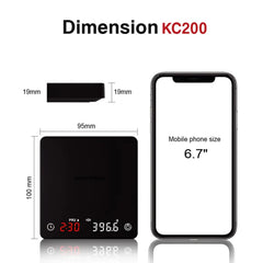 Coffeeholic Digital Coffee Scales 2kg | Timer, 0.1g Precision