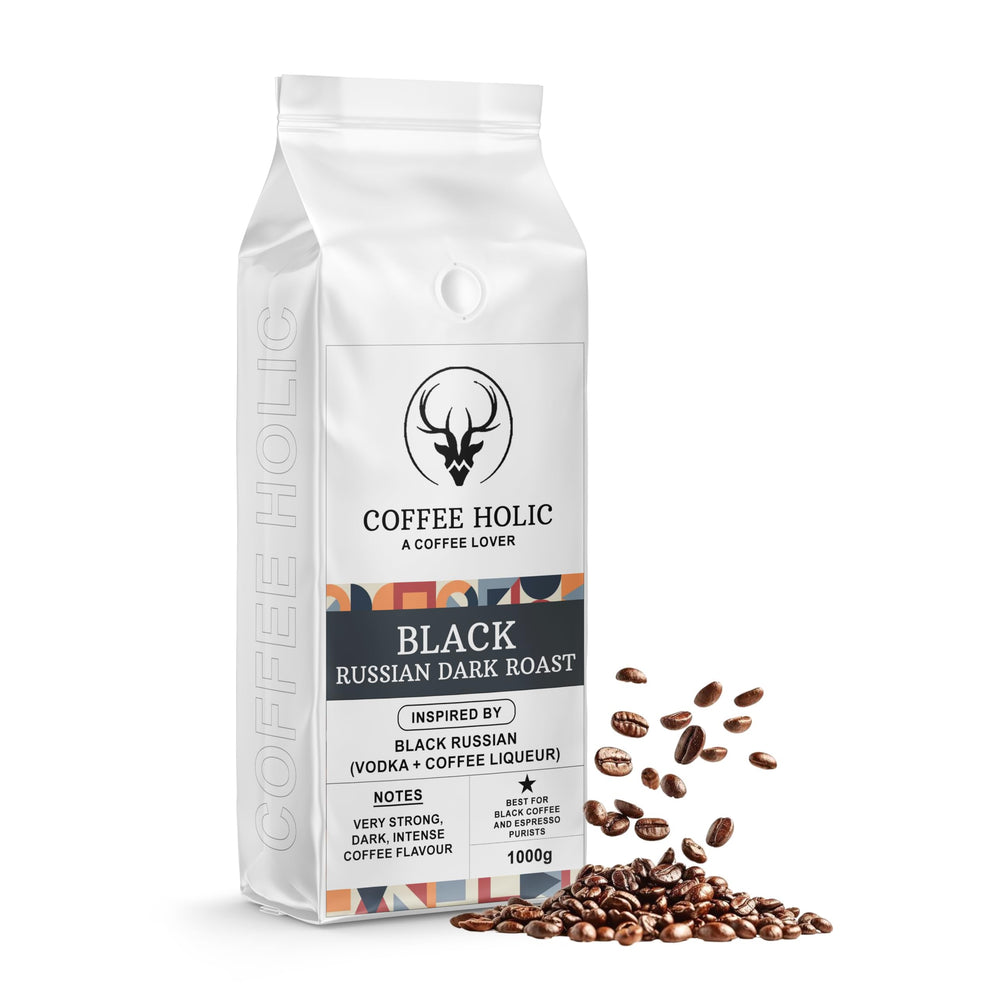 Coffeeholic Black Russian Coffee Beans 1kg | Dark Roast