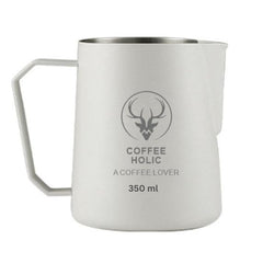 Coffeeholic Travel Mug 350ml | White Stainless Steel