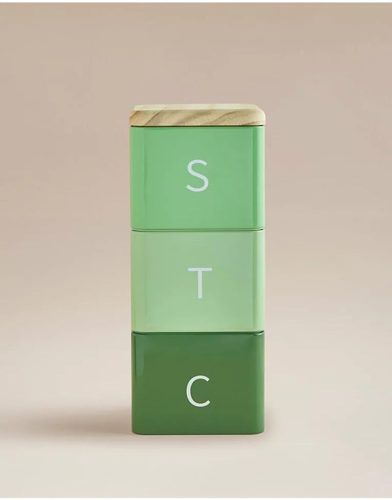 Coffeeholic Tea, Coffee & Sugar Canister Set | Stackable