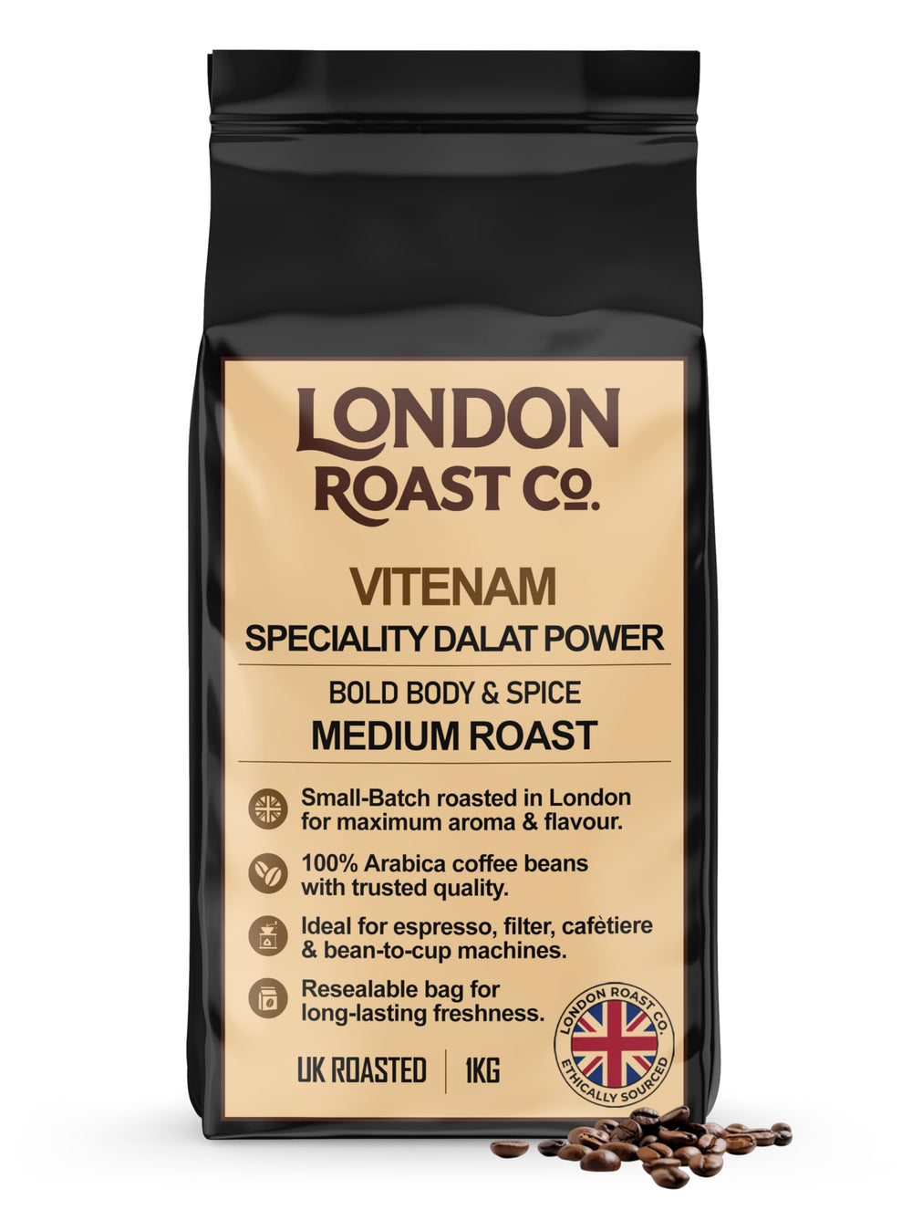 London Roast Co Vietnamese Coffee Beans 1kg | Medium Roast