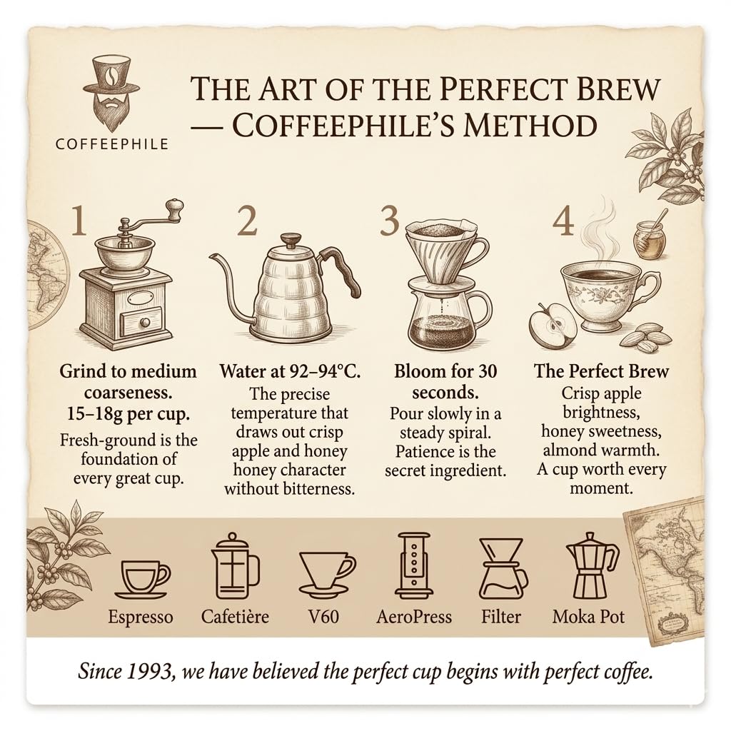 Coffee Phile Pure & Clean Coffee Beans 1kg | Medium Roast