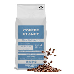 Coffee Planet Swiss Water Decaf Coffee Beans 1kg | Dark Roast