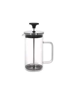 Coffeeholic Cafetière 3-Cup | Clear Glass Black