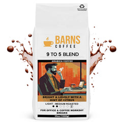 Barns 9 To 5 Coffee Beans 1kg | Light-Medium Roast