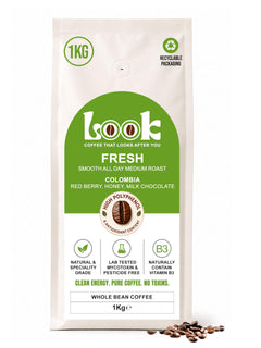 Look Coffee Fresh Clean Coffee Beans 1kg | Medium Roast