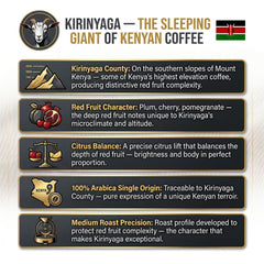 Goat Coffee Kenya Kirinyaga Ground Coffee 1kg | Medium Roast