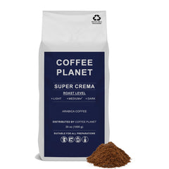 Coffee Planet Super Crema Ground Coffee 1kg | Medium Roast