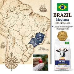 Goat Coffee Brazil Mogiana Coffee Beans 1kg | Medium Roast