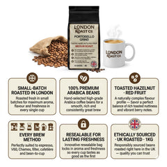 London Roast Co Portobello Grind Coffee Beans 1kg | Medium Roast