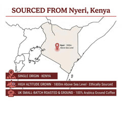 London Roast Co Kenya Ground Coffee 1kg | Medium Roast