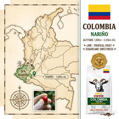 Goat Coffee Colombia Nariño Coffee Beans 1kg | Medium Roast