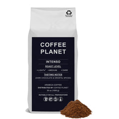 Coffee Planet Intenso Ground Coffee 1kg | Light-Medium Roast