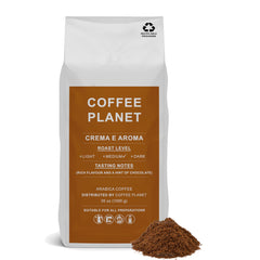 Coffee Planet Crema e Aroma Ground Coffee 1kg | Medium Roast