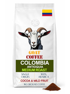 Goat Coffee Colombia Antioquia Ground Coffee 1kg | Medium Roast