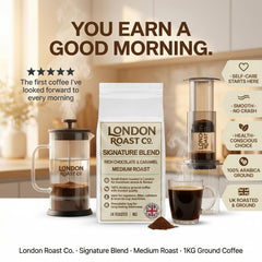 London Roast Co Signature Blend Ground Coffee 1kg | Medium Roast