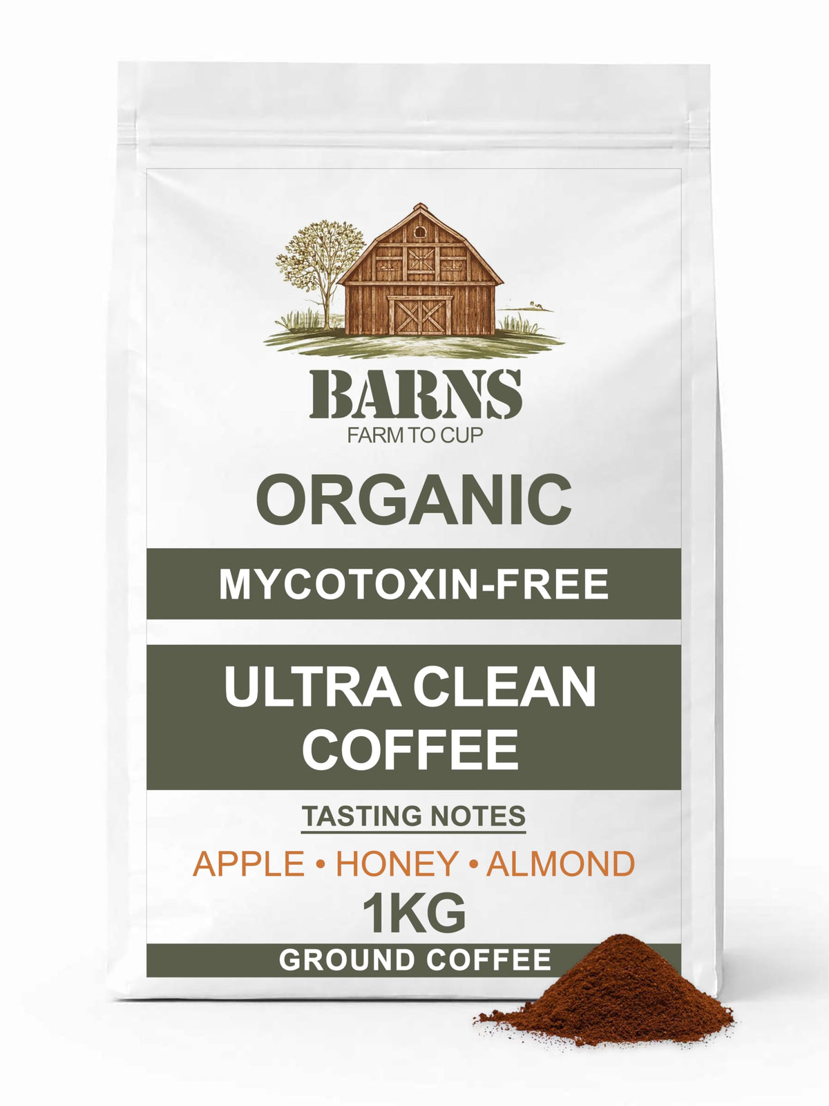 Barns Pure Ground Coffee 1kg | Medium Roast