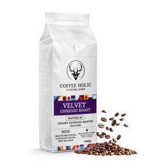 Coffeeholic Velvet Espresso Martini Roast Coffee Beans 1kg | Dark Roast