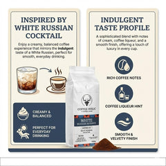 Coffeeholic White Russian Cocktail Ground Coffee 1kg