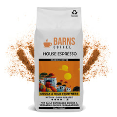 Barns House Espresso Ground Coffee 1kg | Dark Roast