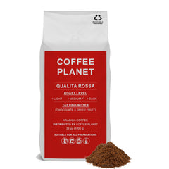 Coffee Planet Qualita Rossa Ground Coffee 1kg | Medium Roast