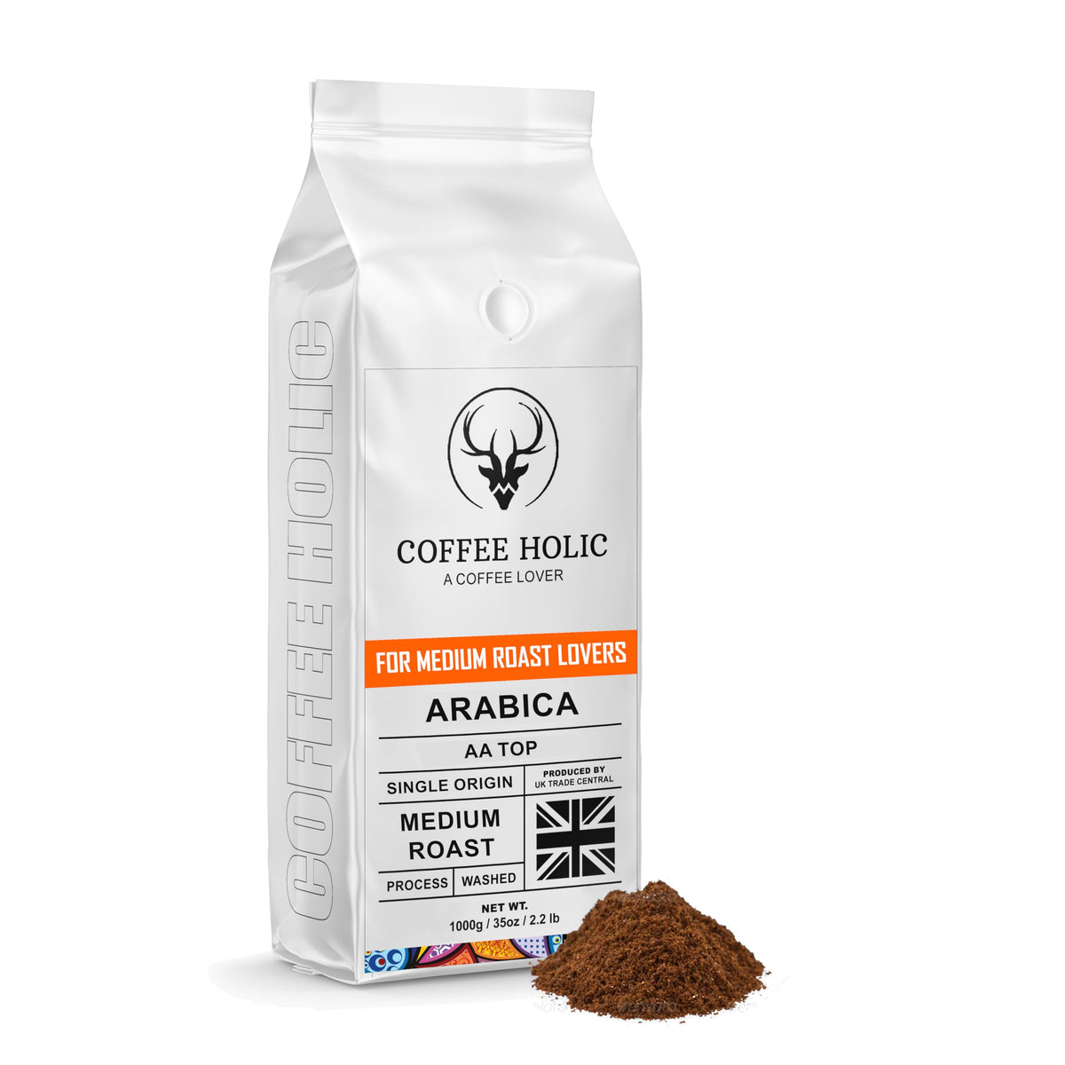 Coffeeholic Colombia Top Ground Coffee | Medium Roast