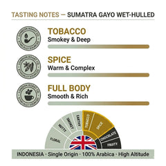 London Roast Co Sumatra Gayo Wet-Hulled Coffee Beans 1kg | Medium Roast
