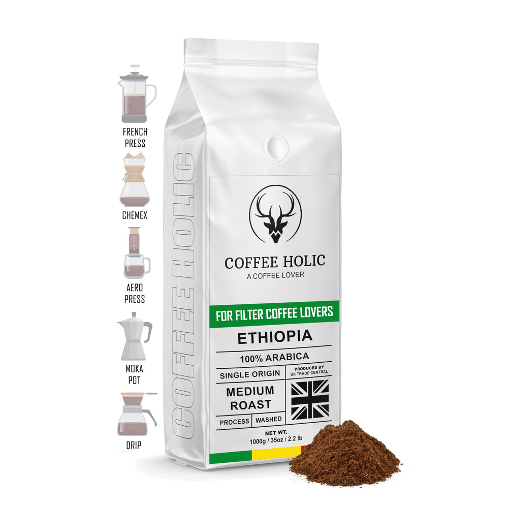 Coffeeholic Ethiopia Filter Coffee 1kg | Medium Roast