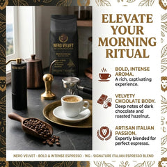 Nero Velvet Espresso Coffee Beans 1kg | Dark Roast
