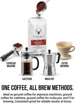 Coffeeholic Mocha Martini Ground Coffee 1kg | Dark Roast