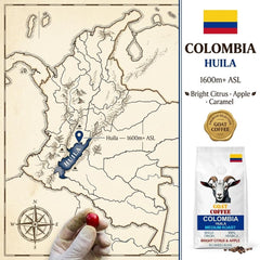Goat Coffee Colombia Huila Coffee Beans 1kg | Medium Roast