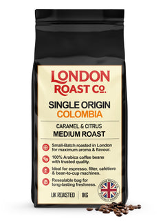 London Roast Co Colombia Coffee Beans 1kg | Medium Roast