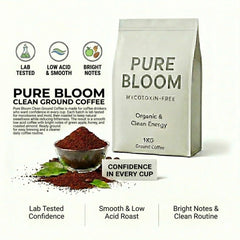 Pure Bloom Clean Ground Coffee 1kg