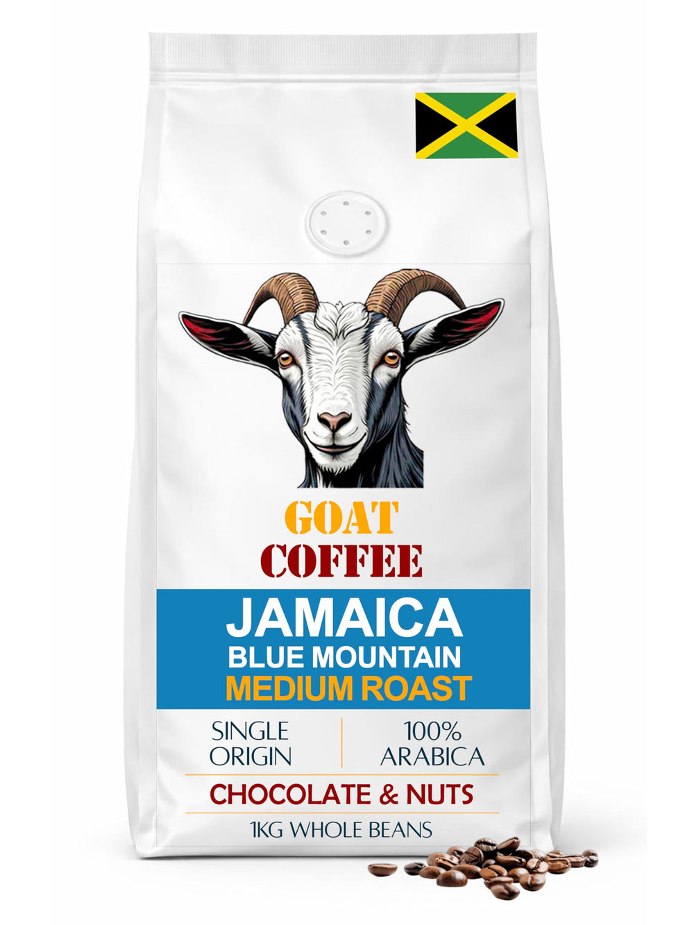 Goat Coffee Jamaica Blue Mountain Coffee Beans 1kg | Medium Roast