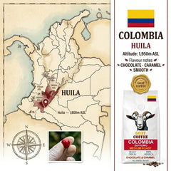 Goat Coffee Colombia Supremo Coffee Beans 1kg | Medium Roast