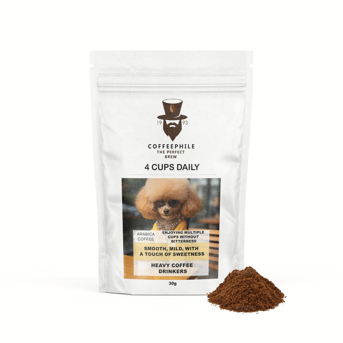 Coffee Phile 4 Cup Daily Ground Coffee 30g
