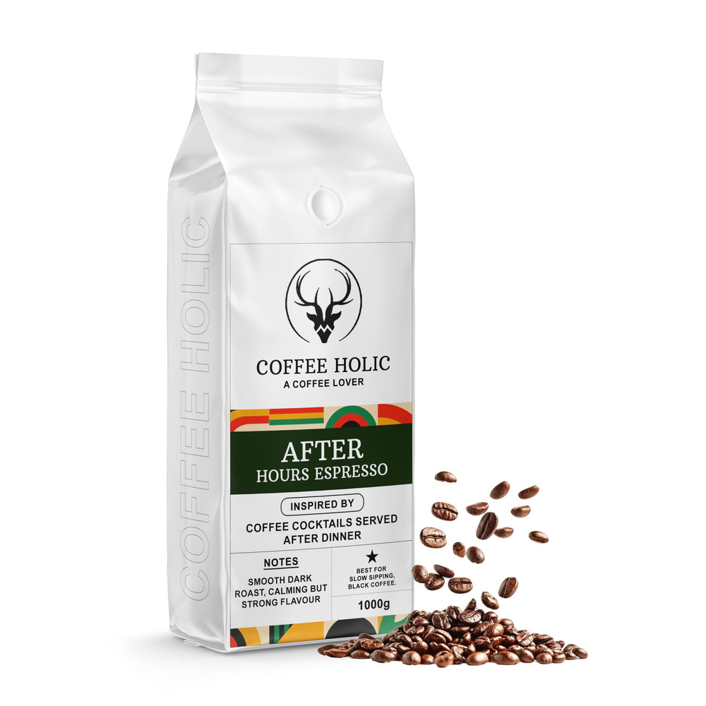 Coffeeholic After Hours Espresso Coffee Beans 1kg | Dark Roast