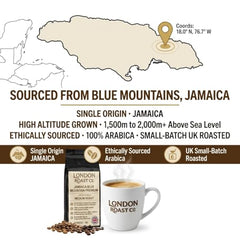 London Roast Co Jamaica Blue Mountain Coffee Beans 1kg | Medium Roast