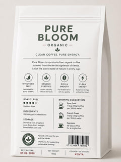 Pure Bloom Clean Kenya Ground Coffee 1kg