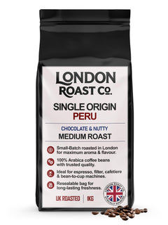 London Roast Co Peru Coffee Beans 1kg | Medium Roast