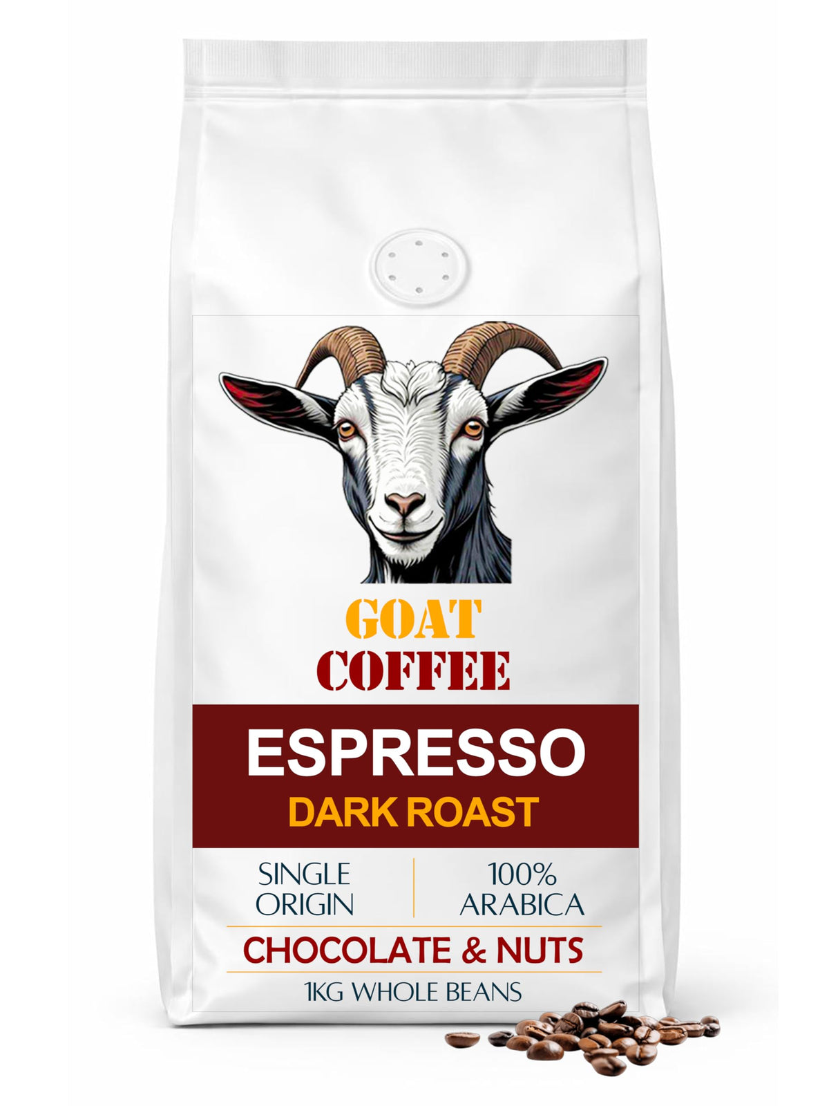 Goat Coffee Ethiopia Sidamo Coffee Beans 1kg | Dark Roast