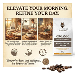 Coffee Phile Pure & Clean Coffee Beans 1kg | Medium Roast
